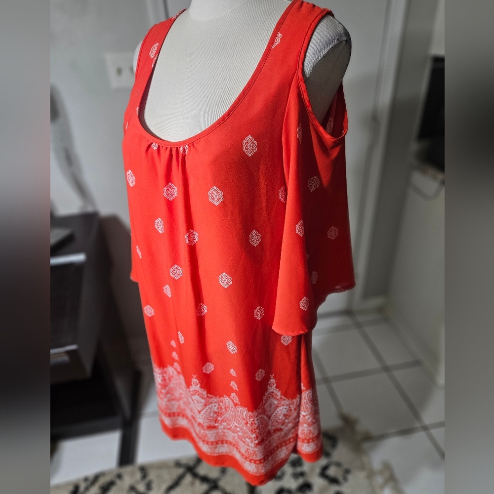 As U Wish Bright Boho Dress Medium